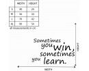 Sometimes You Win Quotes Wall Decal Motivational Vinyl Art Stickers